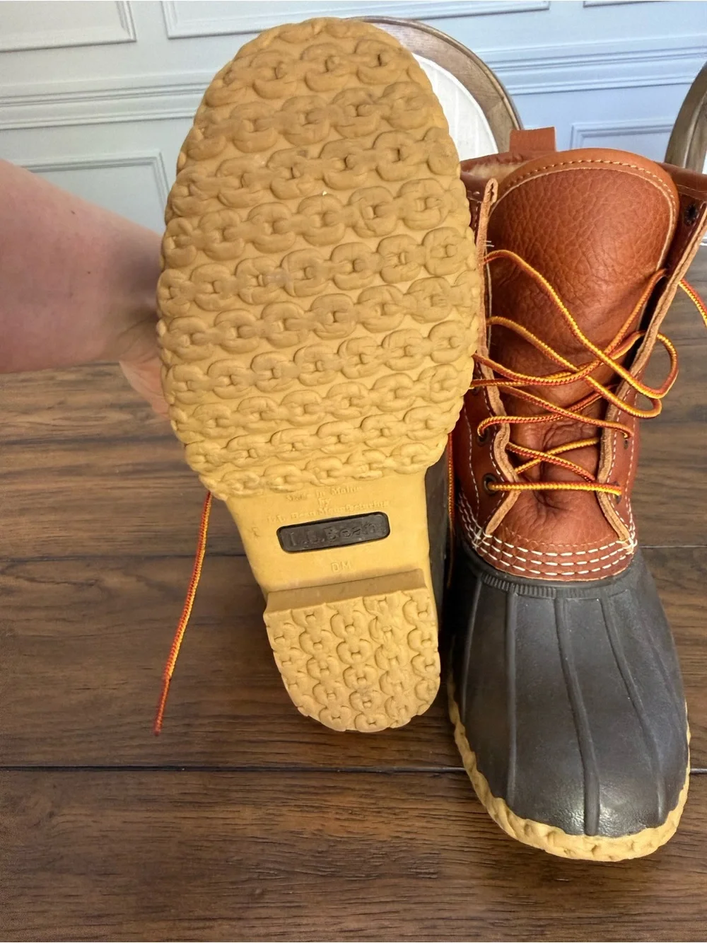 L.L. Bean Waterproof Duck Boots - Brown & Dark Brown